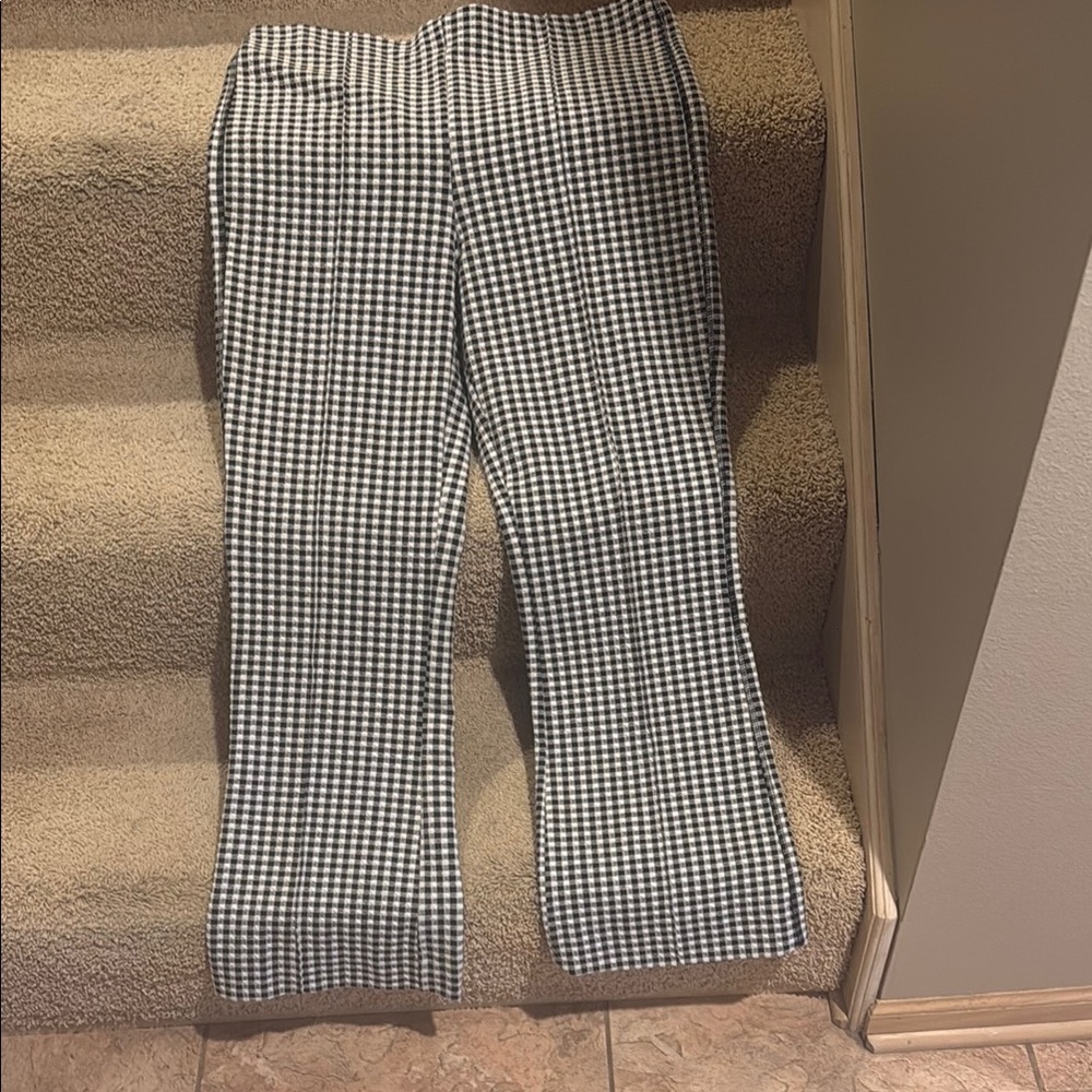 Black and White Checkered Pants